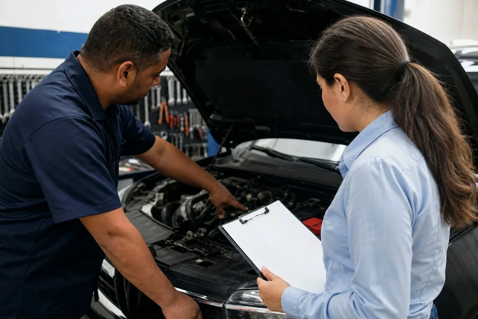 Despachante preenchendo informações para o cadastro de motor.